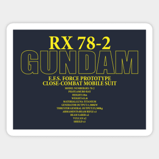 GUNDAM RX-78-2 Front and Back Magnet